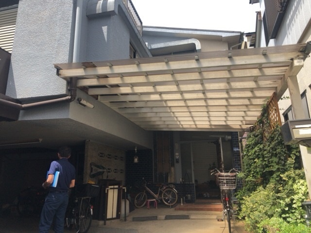 東京都杉並区成田東の 鉄骨造2階建て家屋解体工事前の様子です。